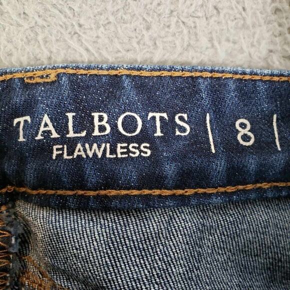 Talbots Jeans Womens Flawless Modern Ankle Blue Size 8 Stretch High Rise - Picture 4 of 11